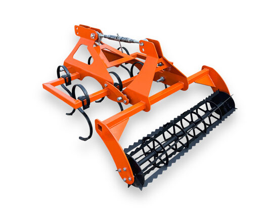 ESTIRPATORE CON RULLO TARET A-120: Larghezza di Lavoro 1,2 m. | 2 File | 7 Denti a Forma di "S" | Peso 120 kg. | Attacco a 3 Punti | Per Trattori da 15 a 23 CV. | Garanzia Inclusa | Consegna in Tutta Italia